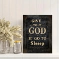 thumbnail image 2 of Qisvanset Give To God It Go To Sleep Canvas Wall Art 15.75x11.81 Inches, 2 of 8