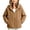 02-Brown, variant on Atogsazn Kids Girls Fleece Full Zip Jacket Children Sherpa Long Sleeve Coat Winter Warm Tops Black 14-15 Years Fashion