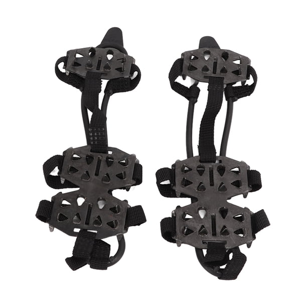 Crampones para tacos de hielo para nieve 24 dientes 1 par de agarre con bolsa de almacenamiento para senderismo al aire libre Anggrek Otros