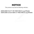 thumbnail image 2 of Transit Auto Bras de Commande Inférieur à Roulement de Moyeu avant avec Tige de Liaison Extérieure à Rotule Kit de Stabilisation (10 Pcs) pour Voiture 2006-2008 Ford F-150 Lincoln Mark LT avec 6 Roues à Crampons 4WD - K7T-111163, 2 of 11
