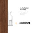 thumbnail image 3 of WANGQ String Light Hanger Hooks,Screw in Hooks for Hanging Christmas Light, Led Light Clips,50 Pack, 3 of 6