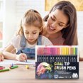 thumbnail image 1 of YIMWNYI Double Line Watercolor Pen Set, 24 Color Hand-Painted Highlighter Markers with Dual Tips, Ideal for Drawing, Illustration, and Creative Designs, Easy to Use, Smooth Coverage, 1 of 9