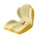 thumbnail image 3 of Cojín de asiento con soporte para la espalda, ergonómico, versátil, portátil, suave, para el coxis, almohada de soporte lumbar para asientos de coche Amarillo, 3 of 8