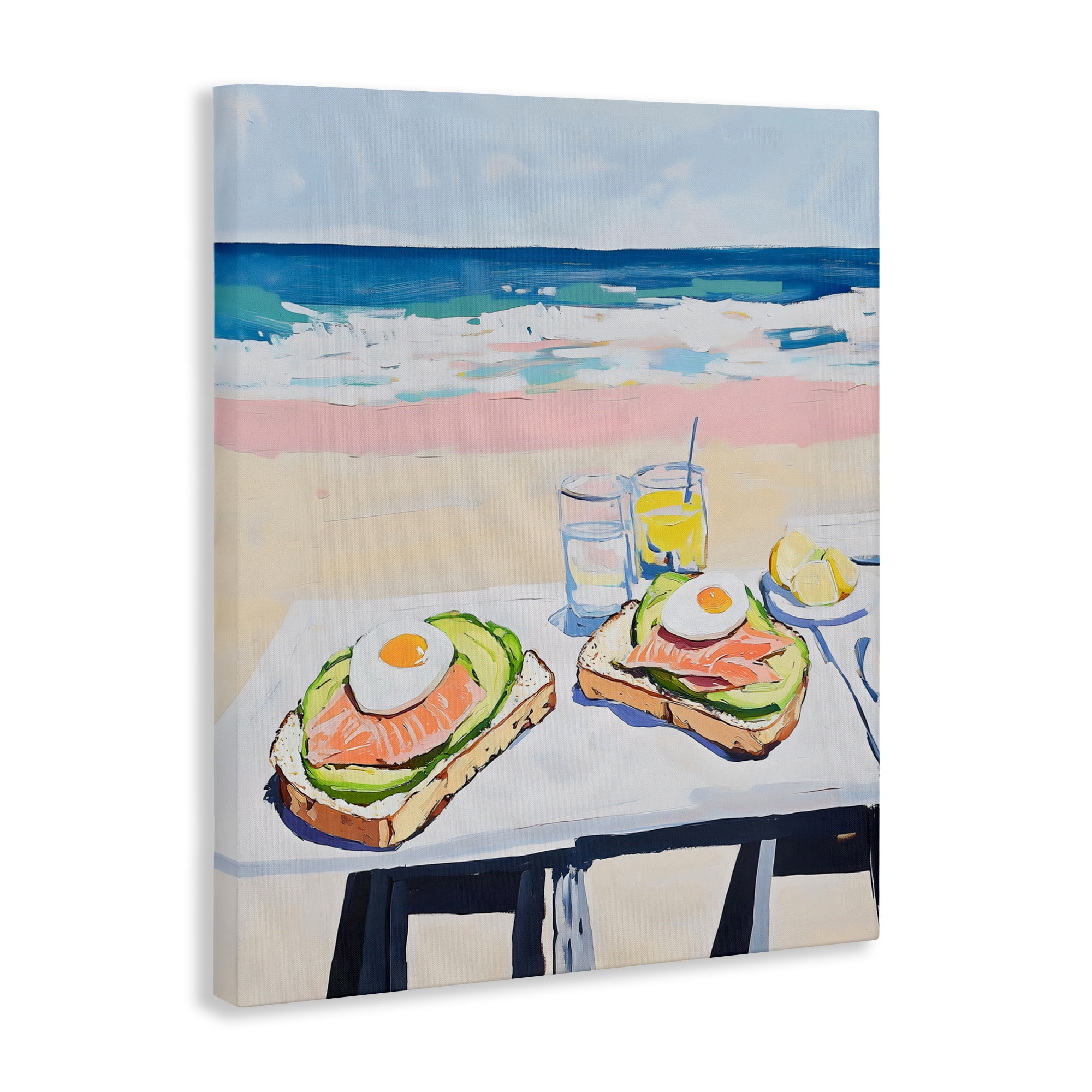 Stupell Industries Avocado Toast at Beach Canvas Wall Art, design by The Prints Vibe