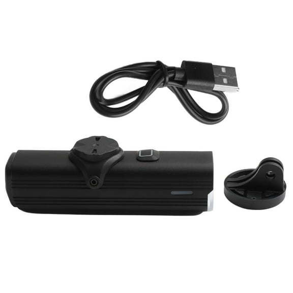 Bike Lights for Night Riding for Garmin Mount Bike Headlight Rechargeable Front Lights Lamp Replace Parts Cycling Accessories (Black)