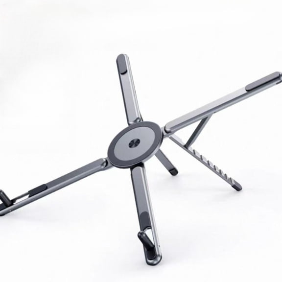 4-in-1 Magnetic Foldable Stand, Adjustable Holder for 10-17" Laptop, 4-13" Phone & Tablet