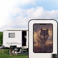 thumbnail image 2 of Psesaysky RV Door Window Shade Cover, Camper Sunshade Privacy Screen Window Cover, 17.3x26 inches，Travel Trailer Motorhome Sun Shade RV Accessories, Wild Wolf Rose, 2 of 7
