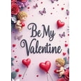 thumbnail image 4 of LUUFILx Valentine's Day Backdrop Romantic Be My Valentine Banner with Heart Balloons and Flowers for Party Photography Props Wedding Decors, 4 of 8