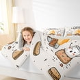 thumbnail image 3 of Catabedysis Cute Camping Twin Comforter Sets For Girls,Kawaii S'Mores Print Bedding Set,Multicolor,Light Gray Reversible,2-Piece,1 Comforter and 1 Pillowcase, 3 of 7
