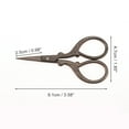 thumbnail image 2 of Unique Bargains 1 Pc Women Embossed Scissors Eyebrow Trimmer Scissors For Bathroom Stainless Steel Titanium Tone, 2 of 4
