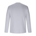 thumbnail image 4 of yoeyez Men's Sun Protection Shirts Solid Color Long Sleeve Sunscreen Shirt Lightweight Breathable Spf Rash Guard for Fishing Hiking Swimming Running Gray,S, 4 of 7