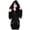 Black, variant on LYXSSBYX Womens Coats and Jackets Clearance Women Plus-Size Loose Gothic Punk Long Sleeve Hooded Black Cardigan Zipper Jacket Coat