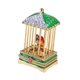 thumbnail image 4 of Figura de jaula de pájaro, joyero, coleccionable, artesanía, adorno, decoración, recuerdo Verde, 4 of 9