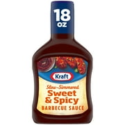 Kraft Sweet & Spicy Slow-Simmered Barbecue BBQ Sauce, 18 oz Bottle