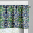 thumbnail image 5 of Ambesonne Orient Valance & Curtain, Oriental Damask, 55"x30", Yellow Green Teal, 5 of 6