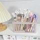 thumbnail image 5 of Escurridero y organizador de brocha de maquillaje de 72 agujeros - Soporte de sobremesa de plástico rosa, gris o blanco para cosméticos y materiales artísticos, 5 of 7