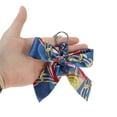 thumbnail image 4 of Unique Bargains 1 Pc Fashion Bow-knot Scarf Handbag Charm Bag Accessories Blue, 4 of 5