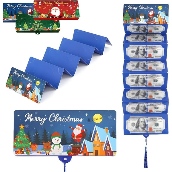 Christmas Cash Envelope, Christmas Money Holders, Cash Gift Card Holders Xmas With 10 Slots Christma Gift For Men Women Girls Boys, Surprise Money Envelopes