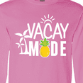 thumbnail image 3 of Inktastic Vacay Mode with Palm Trees Sun and Pineapple Long Sleeve T-Shirt, 3 of 4