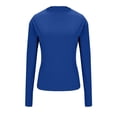 thumbnail image 4 of FUYUDY Women Blouse Casual Fashion Semi Turtleneck Slim Fit Basic Ribbed Knit Long Sleeve Tops Everyday And Layering Fashionable Female Solid Color Dailywear, 4 of 4