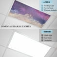 thumbnail image 4 of Night Sky Stars Fluorescent Light Covers, Shooting Star Cloud Galaxy Magnetic Light Covers for Ceiling Lights, Fluorescent Ceiling Shade Filters for Classroom Bedroom Office 4x2Ft x 2PCS, 4 of 8