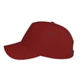 thumbnail image 2 of Lsque Maroon Baseball Cap Trucker Low Profile Hat Golf Dad Hat Adjustable Original Classic Unconstructed Plain Cap Men Women, 2 of 9