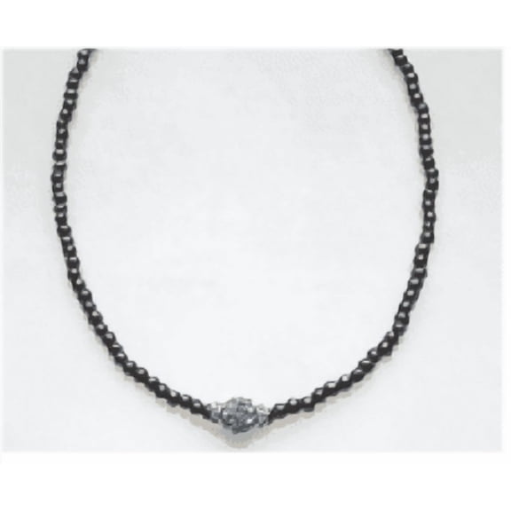 MagneHealth Blue Crystal Ball with Crystal Rondelles Magnetic Stretch Necklace, Size 18''