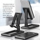thumbnail image 5 of Seitruly Soporte ajustable para teléfono móvil de tableta, soporte de escritorio para iPad, iPhone, Samsung, soporte de escritorio, soporte de Teléfono y Comunicación Negro, 5 of 8