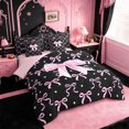 thumbnail image 2 of Erosebridal Girly Bow 7-Piece Twin Bedding Sets For Kids,Pink Dreamy Princess Style Bedding Comforter Set,Pink Reversible, 2 of 7