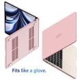 thumbnail image 4 of Funda IBENZER para MacBook Air de 13 pulgadas, M4, A3240, M3, A3113, M2, A2681, rosa, 4 of 7