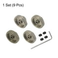 thumbnail image 4 of Uxcell 48P Pinion Motor Gear Set 32T 33T 34T 35T 1/8 inch RC Motor Shaft 7075 Aluminum, 4 of 6