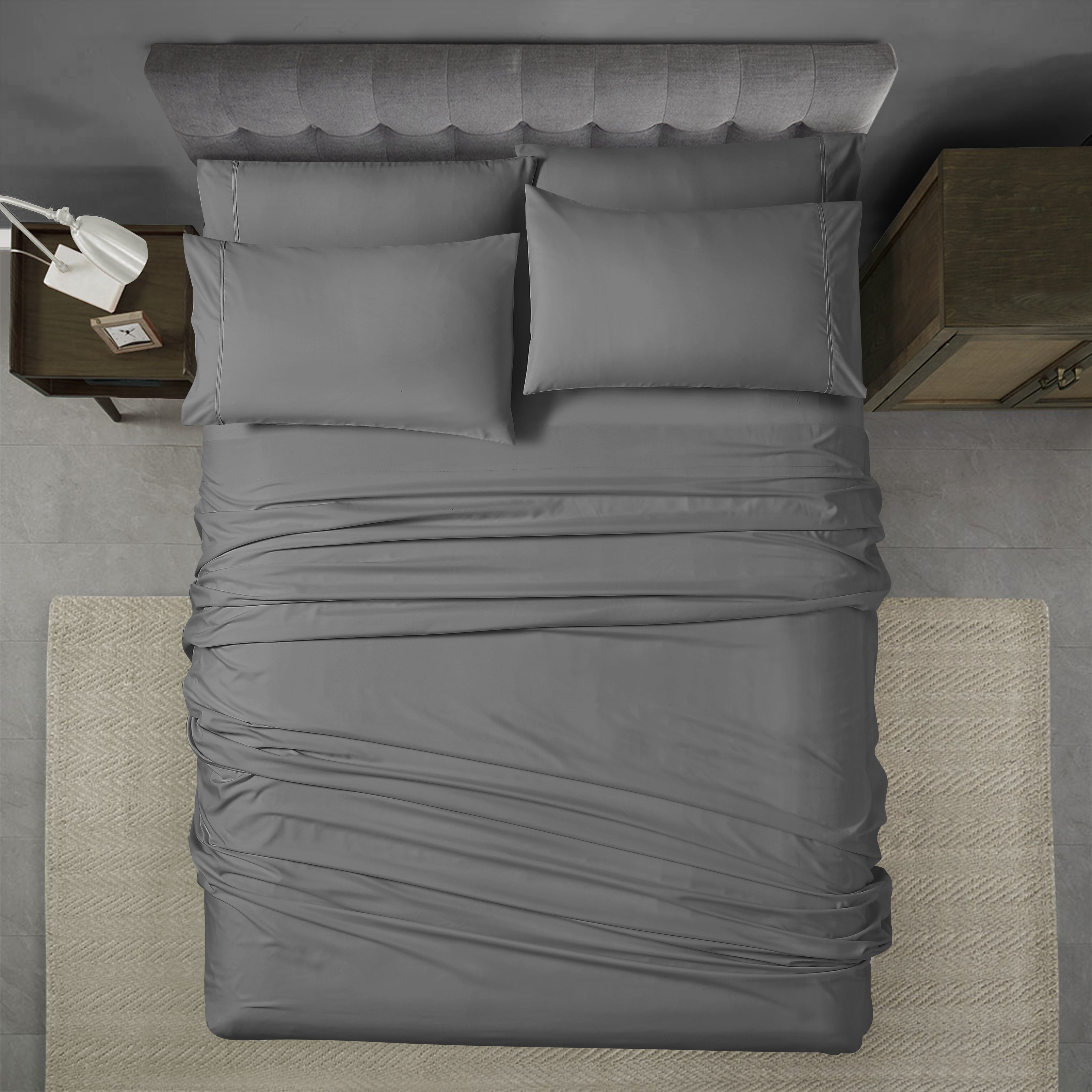 Swift Home Luxury 6-Piece Sheet Set with Extra Pillow Case, Double