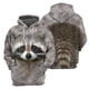 thumbnail image 4 of Nueva colección de animales, sudaderas con capucha con estampado de mapache en 3D para hombres y mujeres, jersey de moda, ropa de calle para parejas, sudadera, ropa, chándal con capucha, 4 of 5