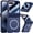 Blue(HD Clear Film), variant on COAROVER Rugged Matte Translucent Case for Motorola Razr 2025,Compatible with Mag Safe, Hinge Coverage, Built-in Screen Protector,Blue(HD Clear Film)