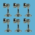 thumbnail image 2 of Black Magnetic Door Stopper Safety Catch Open Door Holder Durable Zinc Alloy Nickel Finish Magnetic Door Stop Bumper Soft Catcher w/Screws | Renovators Supply Pack of 6, 2 of 14