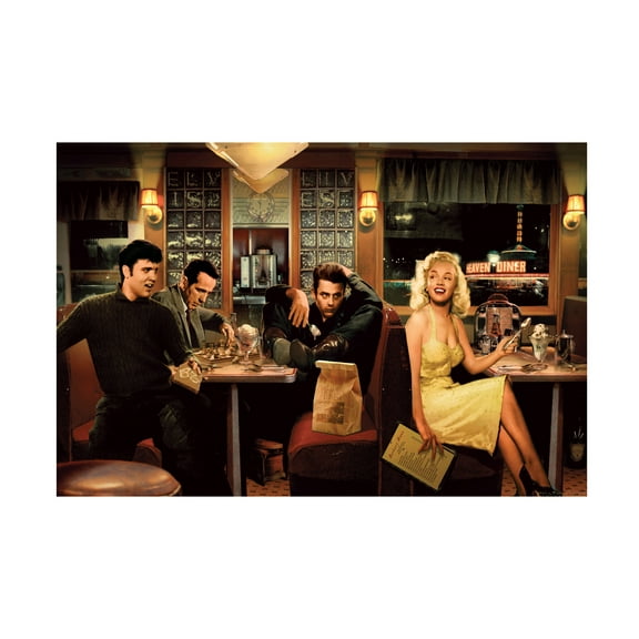 Chris Consani 'Blue Plate Special' Canvas Art