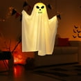 thumbnail image 1 of Luces decorativas colgantes de fantasmas de Halloween Luces de fantasmas de Halloween Decoración de terror de Halloween para interiores Patio Exterior Fiesta familiar Luces fantasma luminosas Luces de, 1 of 4