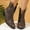 Brown, variant on Bnwani Boots Women Fashion Pointed Mid-Heel Ankle Casual Boot Brown Size 5.5