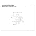 thumbnail image 2 of Kingston Brass Vintage Classique Angle Stop avec 5/8" OD Compression x 3/8" OD Compression, 2 of 2
