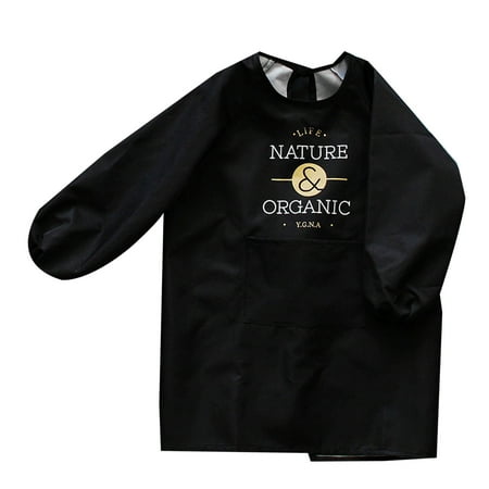 

Parents Child Waterproof Long Sleeve Apron Kitchen Cooking Oil-proof Overall Bib