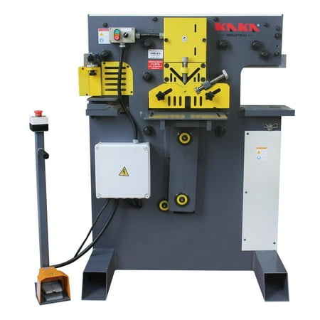 

Kaka Industrial M-60 60 Ton multi-function Metal Ironworker Punch Shear Notcher Brake Braker Cutter Bender