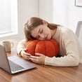 thumbnail image 6 of Cute Halloween Pumpkin Plush Pillow with Soft Cotton Filling, Decorative Stuffed Pumpkin Doll for Sofa Bed Desktop, Thanksgiving Holiday Home Accent, 6 of 6