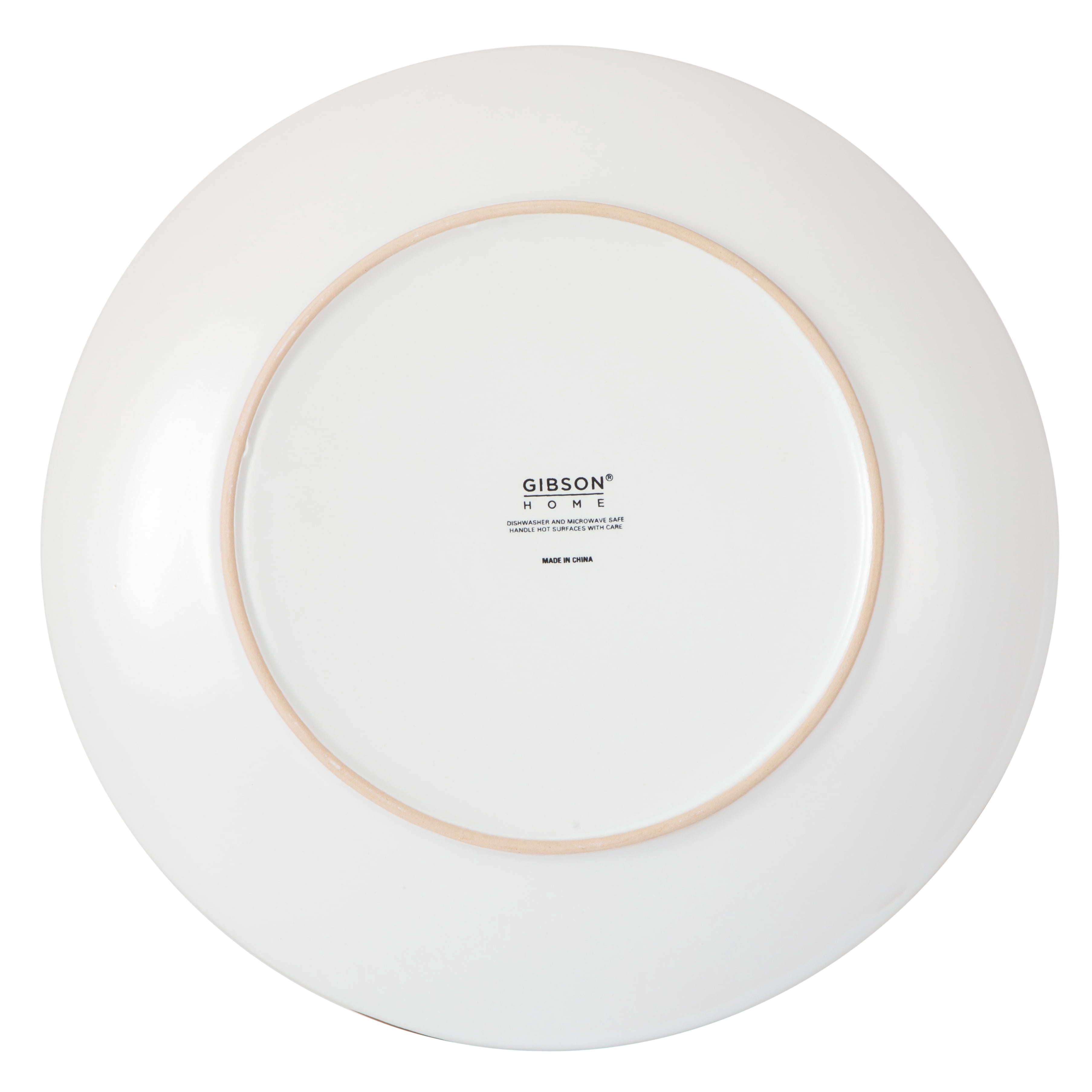 Gibson Home Hazeltine 12-Piece Matte White Ceramic Dinnerware Set