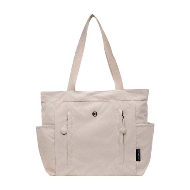Bolso tote de lona, bolso de fin de semana moderno, bolso cruzado para ir de compras, bolso de viaje para mujer. Blanco