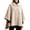 Khaki, variant on Chic Peter Pan Collar Wool Blend Cape Poncho Coat Women Irregular Hem Batwing Sleeve Shawl Wrap Loose Elegant Fall Winter Outerwear Dressy
