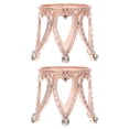 thumbnail image 1 of Pantalla de bola de cristal 2pcs Soporte de aleación de zinc Base de la base decorativa Decoración de la bandeja, 1 of 6