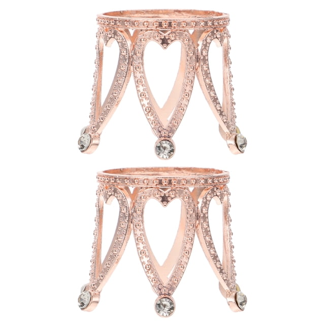 Pantalla de bola de cristal 2pcs Soporte de aleación de zinc Base de la base decorativa Decoración de la bandeja