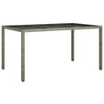 thumbnail image 3 of vidaXL 5 Piece Garden Dining Set with Cushions Grey Poly Rattan, 3 of 5