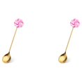 thumbnail image 3 of Matsuzay Estilo de dibujos animados Adorable Home Restaurant Vajilla Reutilizable Revolviendo Vajilla Pastel Postre Cubiertos Candy Pink Cuchara De Caramelo Rosa 2Conjunto, 3 of 6