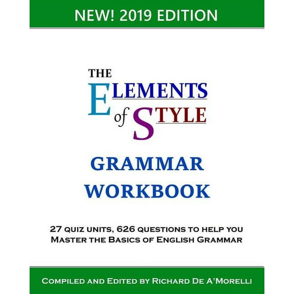 The Elements of Style: Grammar Workbook, (Paperback)